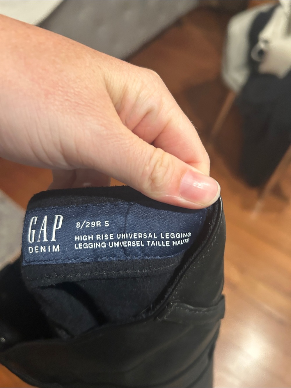 GAP Faux Leather Leggings - Black - Picture 3 of 3